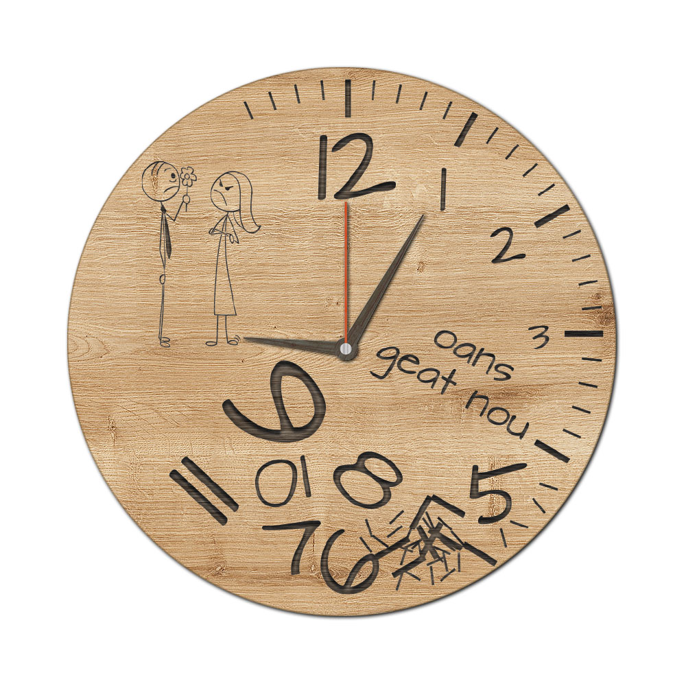 Wanduhr "Hoppla" 