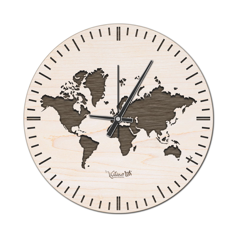 Wanduhr "Weltzeit" 