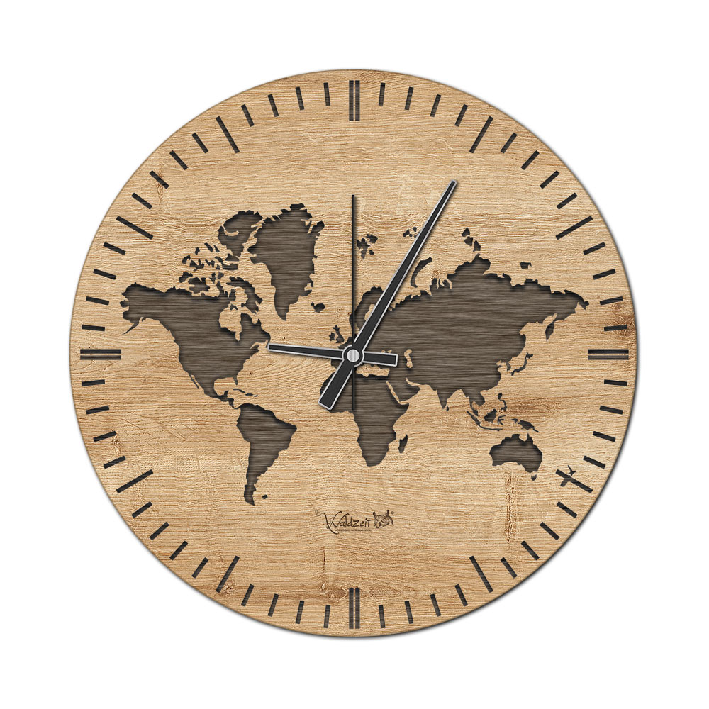 Wanduhr "Weltzeit" 