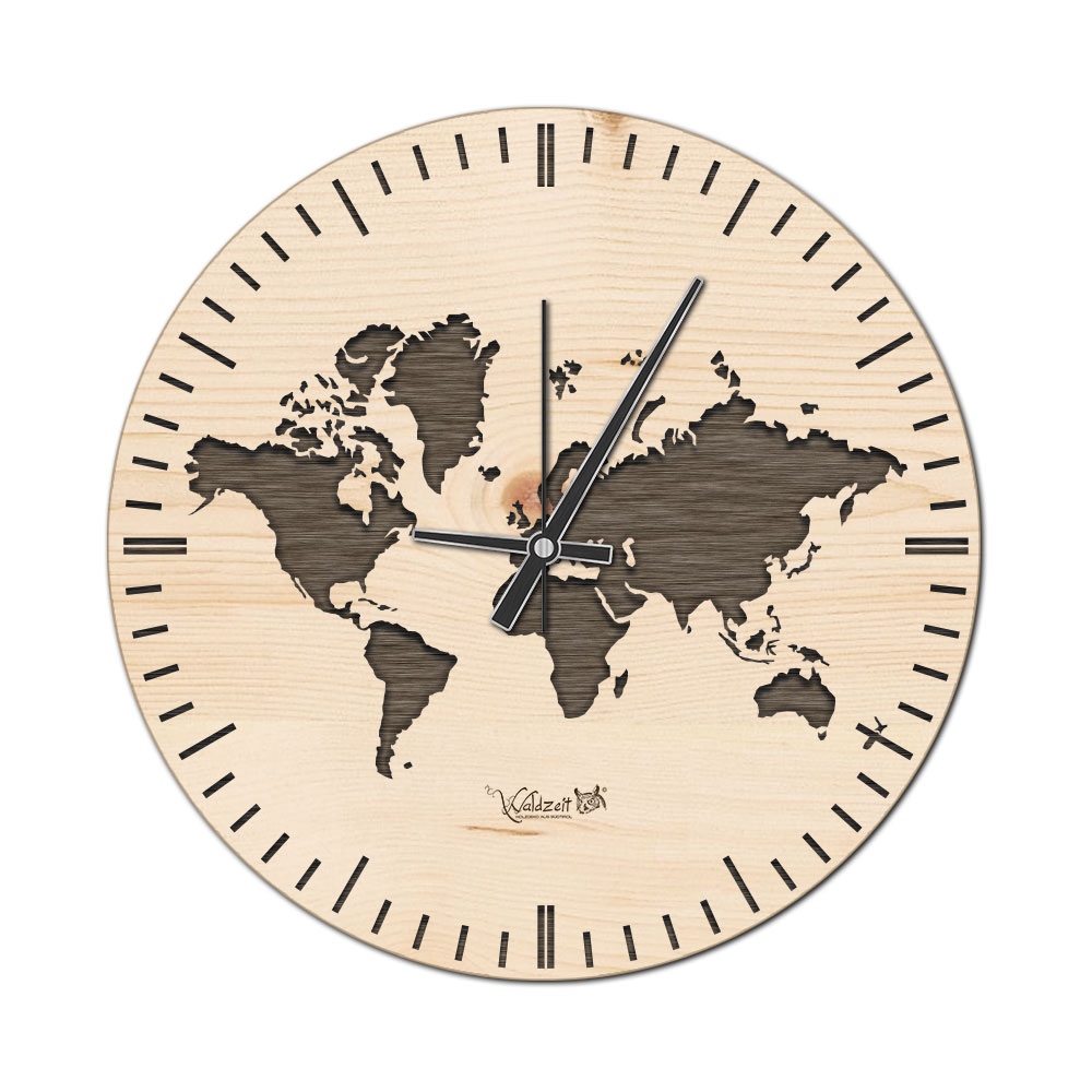 Wanduhr "Weltzeit" 