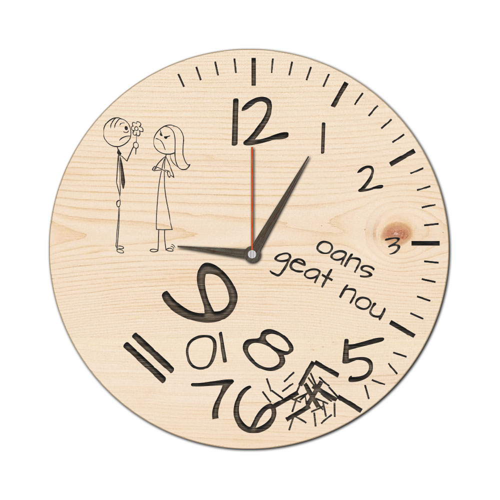 Wanduhr "Hoppla" 