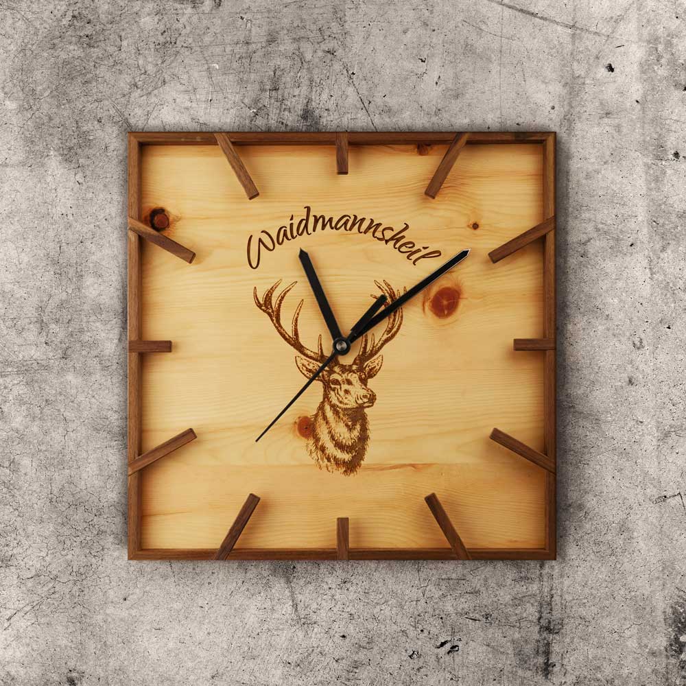 Wanduhr "Jagdzeit" 