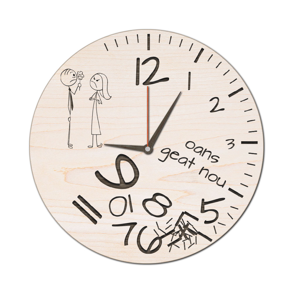 Wanduhr "Hoppla" 